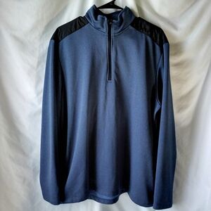 Hogan Men's Navy and Black Quarter-Zip Jacket